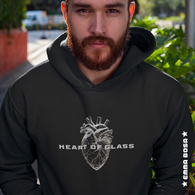 Hoodie Unisex Heart of Glass