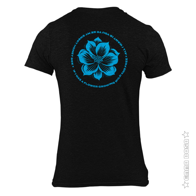 T-shirt Unisex Flower Wild and Free