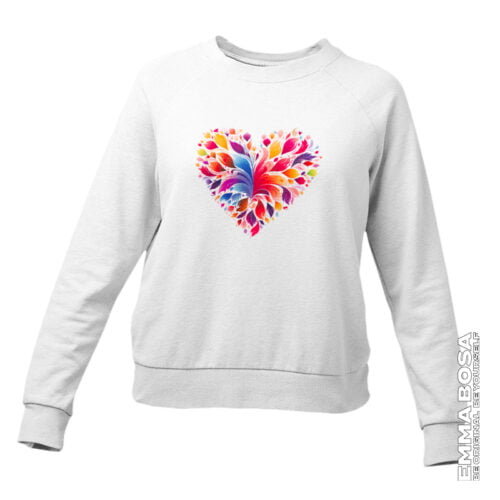 Sweatshirt Dames Colorful Heart