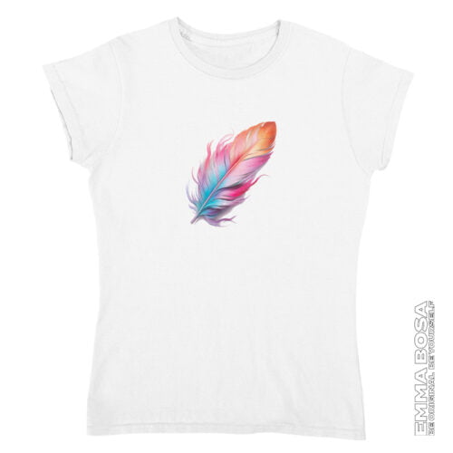 T-shirt Dames Colour Feather