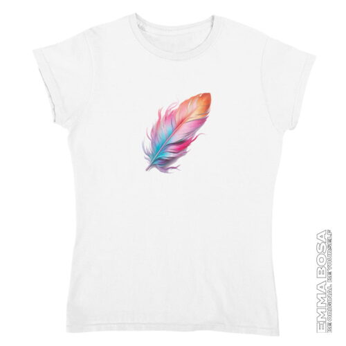 T-shirt Dames Colour Feather