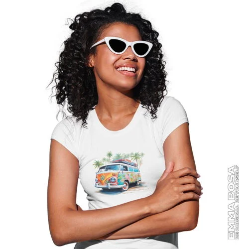 T-shirt Dames Ibiza Bus
