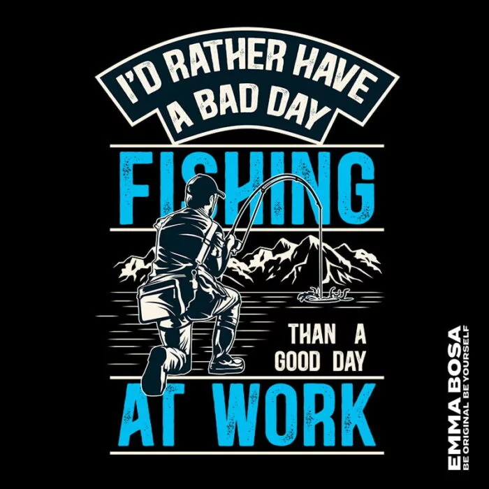 Fishing At Work Vintage