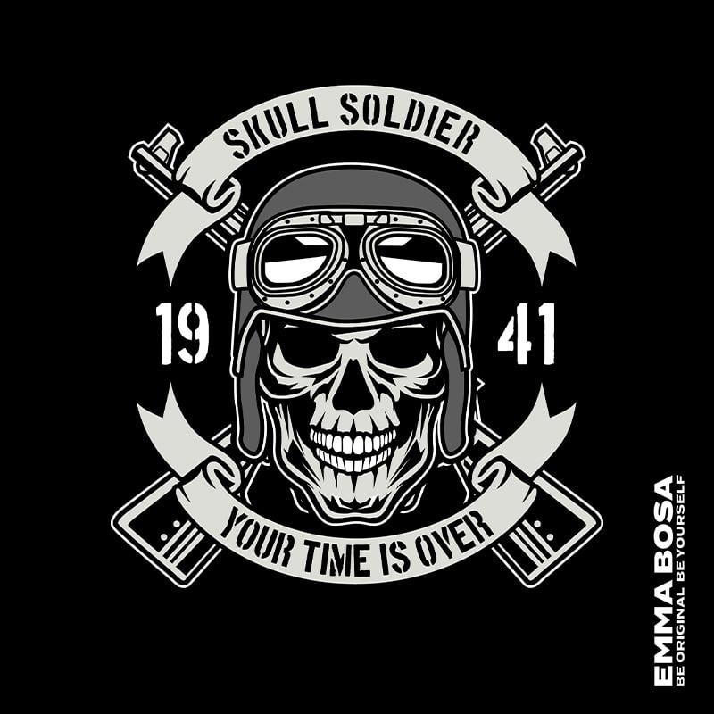 Skull Soldier Vintage