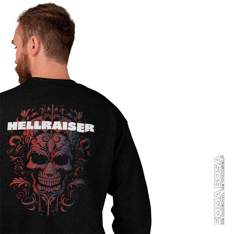 Sweatshirt Heren Hellraiser Skull