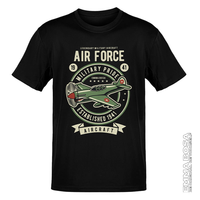 T-shirt Heren Air Force Vintage