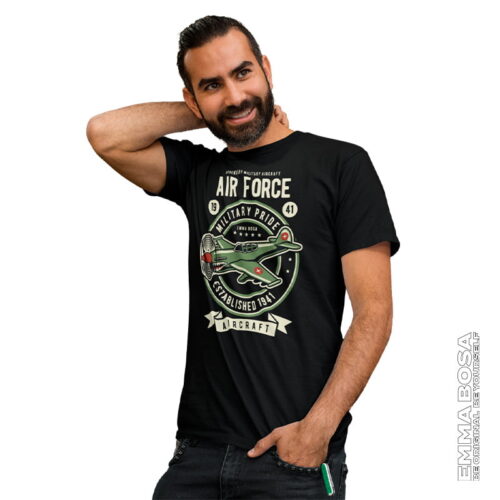 T-shirt Heren Air Force Vintage