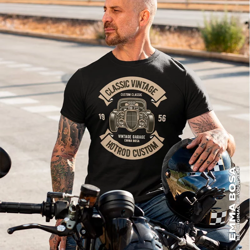 hotrod shirt – USA Vintage – T-shirt Classic Hotrod Vintage – USA Vintage (detail 2)