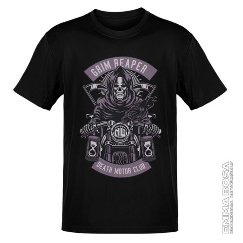 T-shirt Heren Death Motor Club Vintage