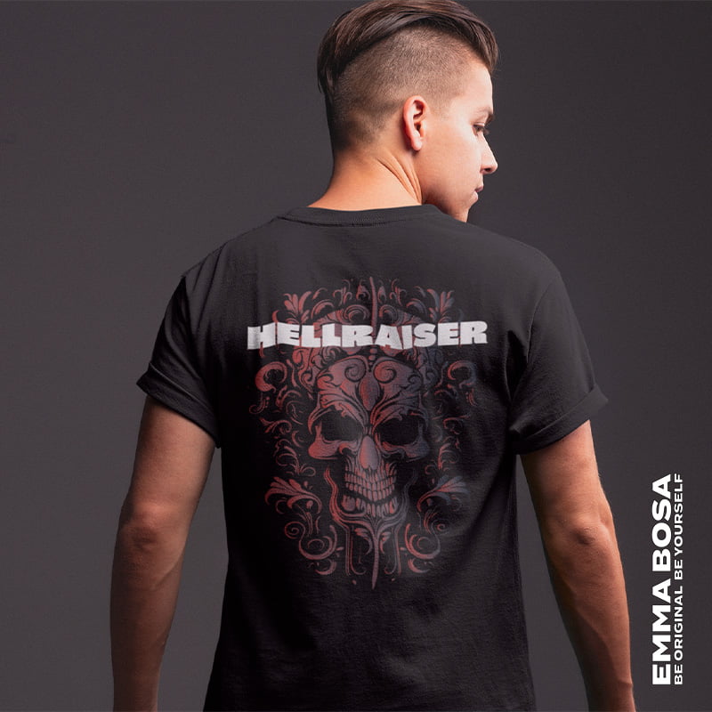 T-shirt Heren Hellraiser Skull