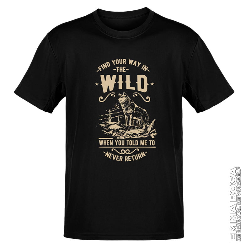 T-shirt Heren The Wild Vintage