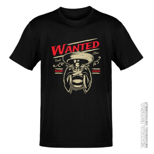 T-shirt Heren Wanted Vintage