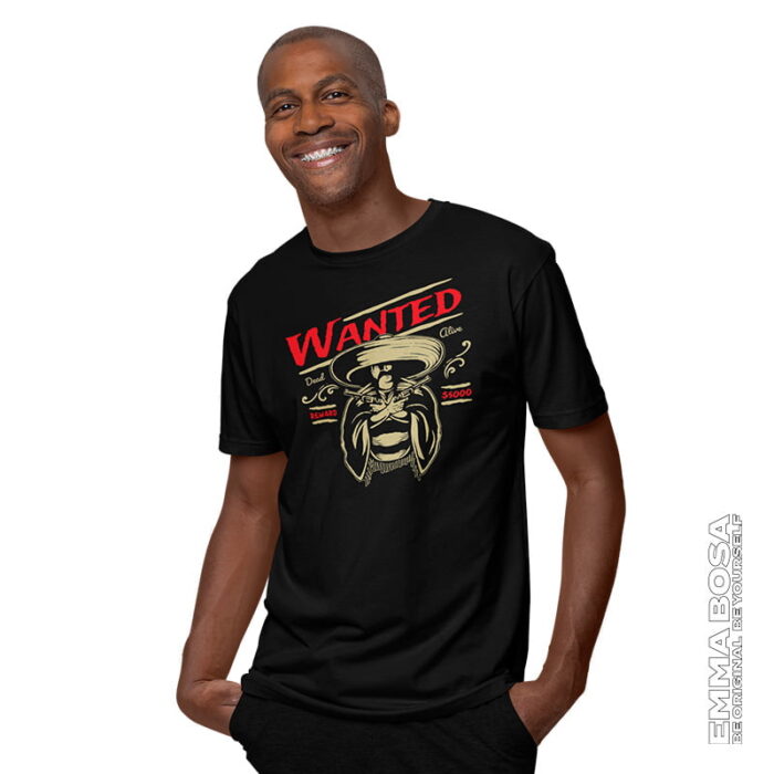 T-shirt Heren Wanted Vintage