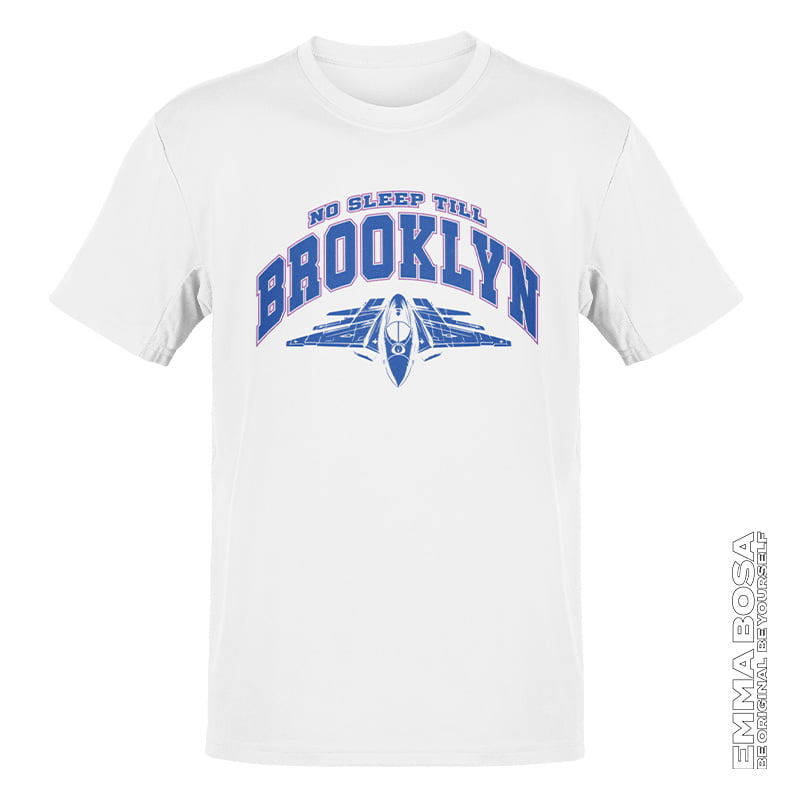 T-shirt Heren No Sleep Till Brooklyn Wit
