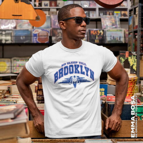 T-shirt Heren No Sleep Till Brooklyn Wit