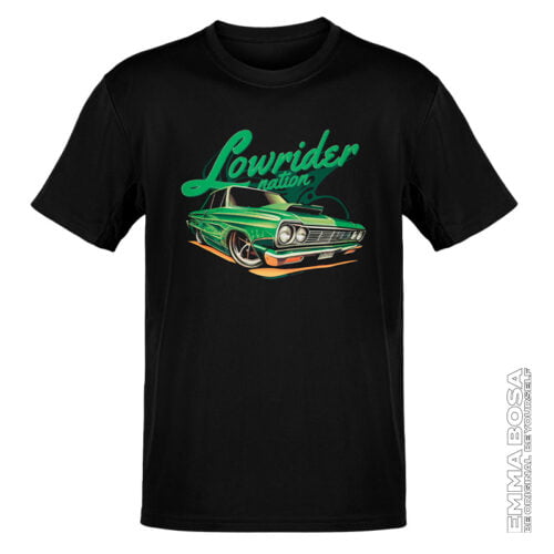 T-shirt Heren Classic Lowrider Car Nation