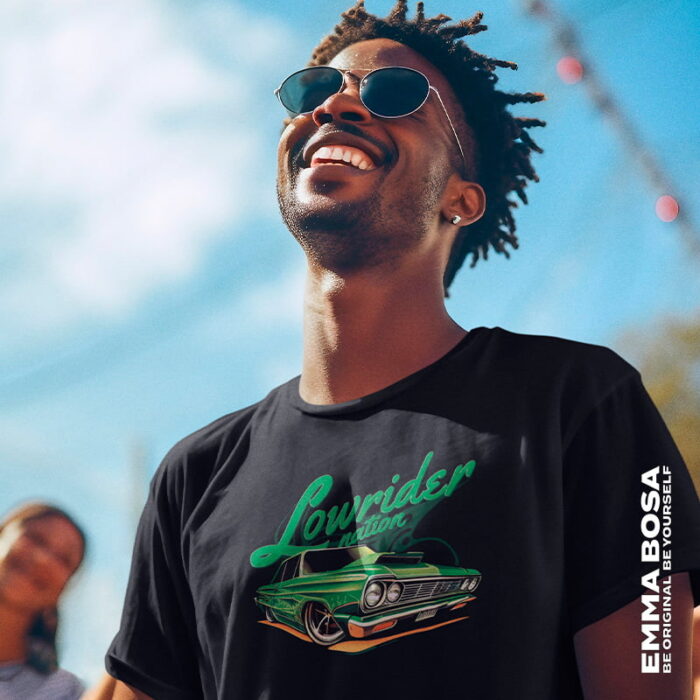 T-shirt Heren Classic Lowrider Car Nation