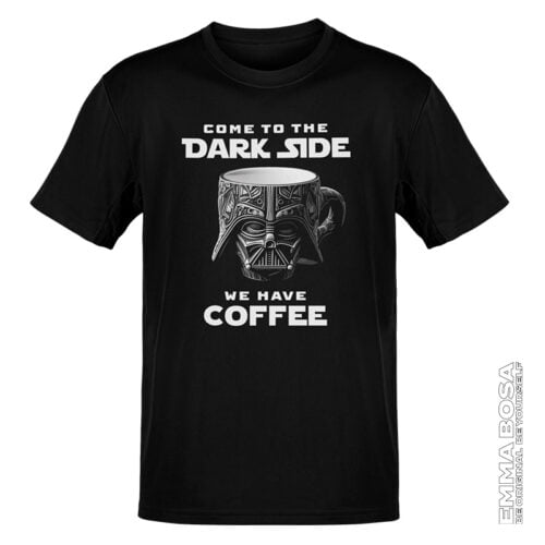 T-shirt Heren Dark Side Coffee
