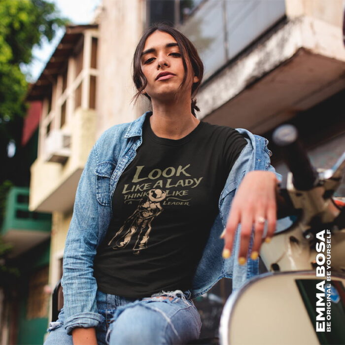 T-shirt Dames Look Like A Lady
