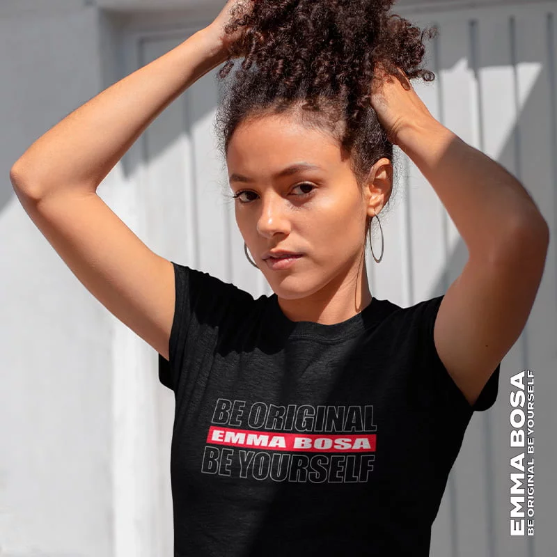 Emma Bosa T-shirt – Emma Bosa – T-shirt Be Original Be Yourself – Emma Bosa (detail 2)