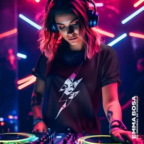 T-shirt Dames Lightning Woman