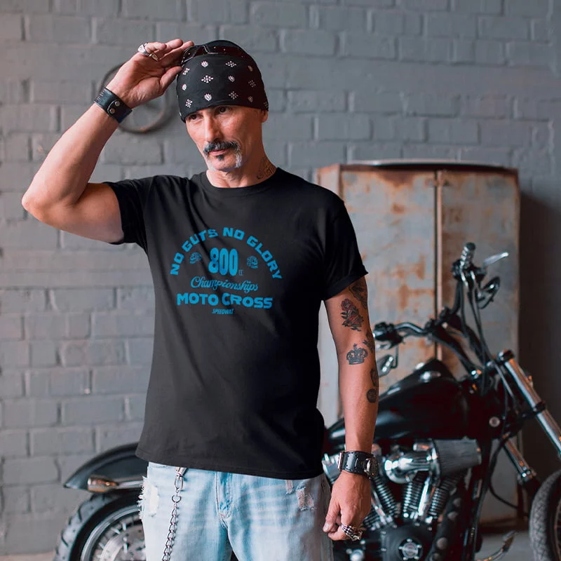 T-shirt No Guts No Glory – T-shirt Styler Guys – T-shirt No Guts No Glory voor Heren - Stoer en Duurzaam (detail 2)