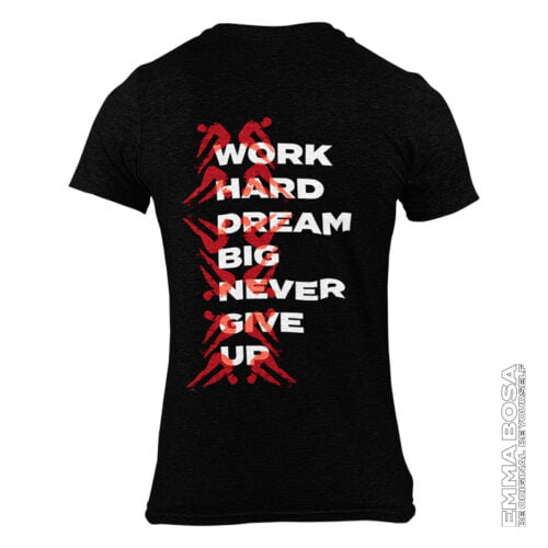 T-shirt Heren Sportswear Work Hard Dream Big Never Give Up