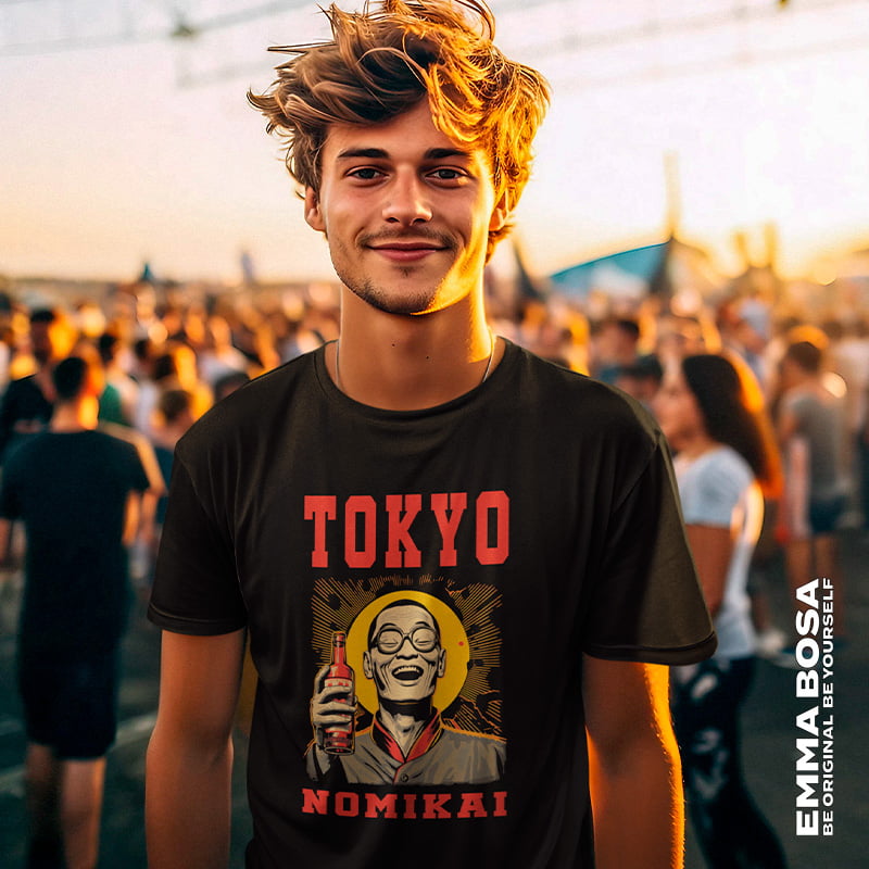 T-shirt Heren Tokyo Nomikai
