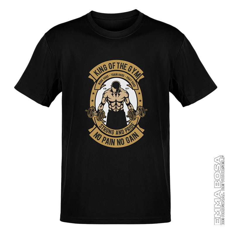 T-shirt Heren Vintage Sportswear King Of The Gym