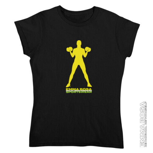T-shirt Dames Sportswear Grace Under Pressure Yellow Black