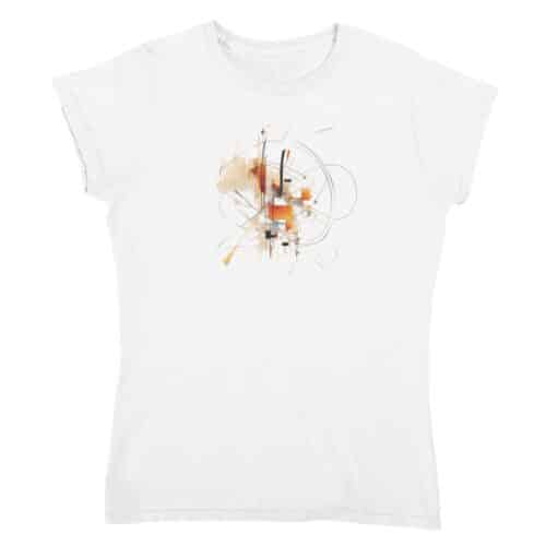 T-shirt Dames Abstract Design