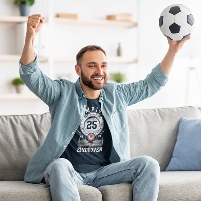 T-Shirt Heren Eindhoven Kampioen 2023-2024 Lichtstadkunst