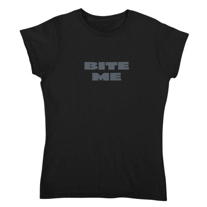 T-shirt Dames Bite Me