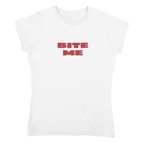 T-shirt Dames Bite Me