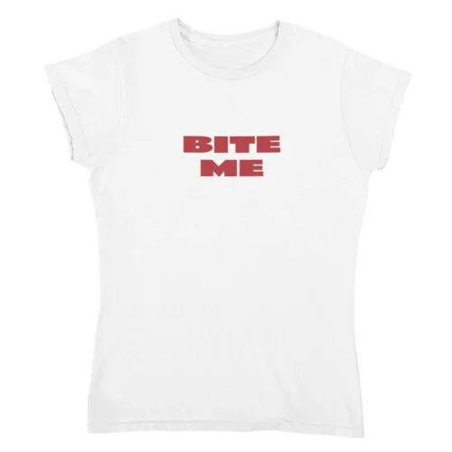 T-shirt Dames Bite Me