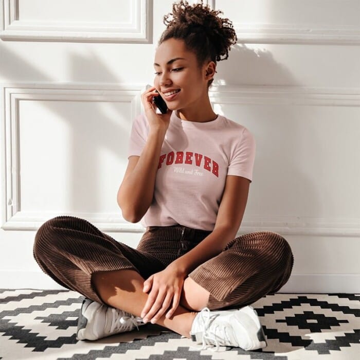 T-shirt Dames Forever Wild and Free