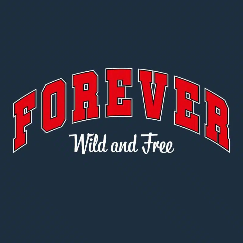 T-shirt Dames Forever Wild and Free