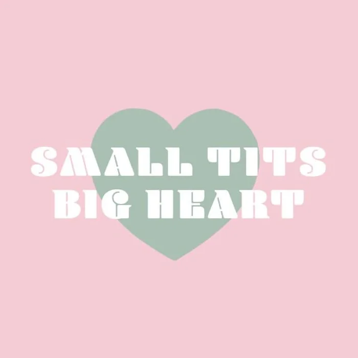 T-shirt Dames Small Tits Big Heart