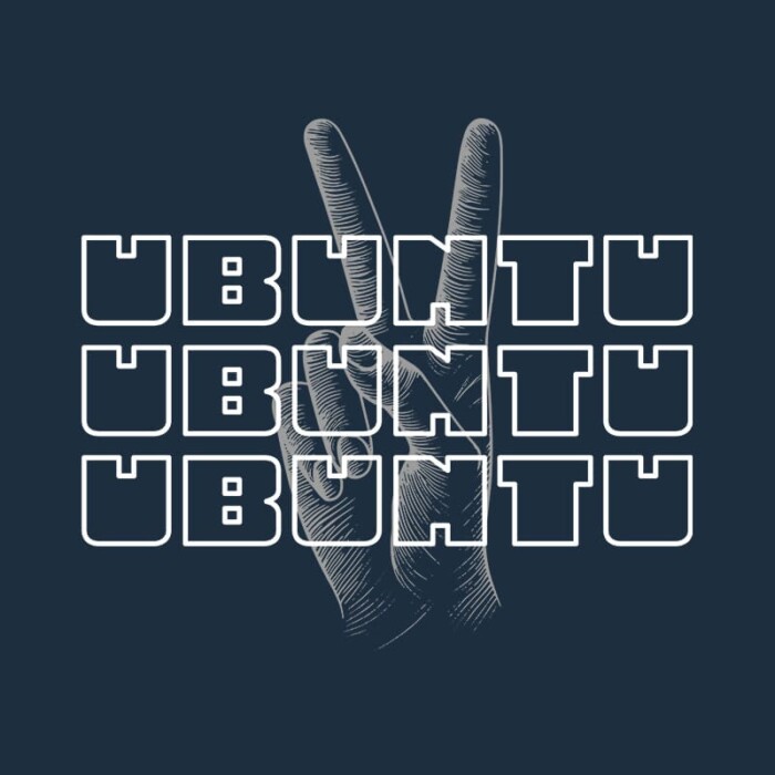 T-shirt Dames Ubuntu