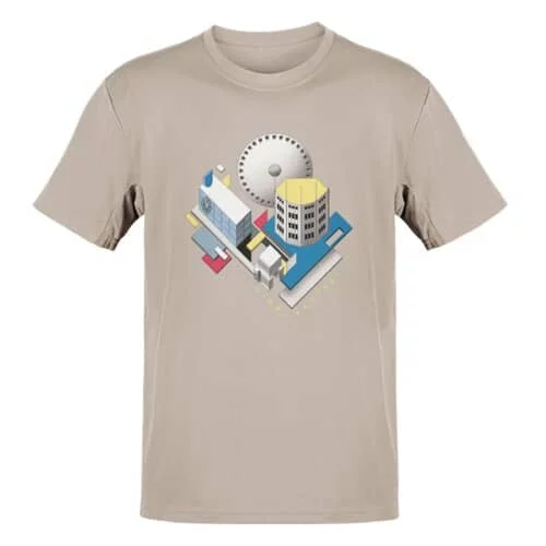 T-Shirt Heren Eindhoven de Stijl Lichtstadkunst