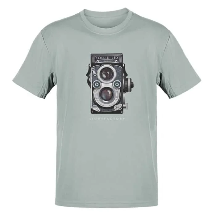 T-Shirt Heren Folierex camera Lichtstadkunst
