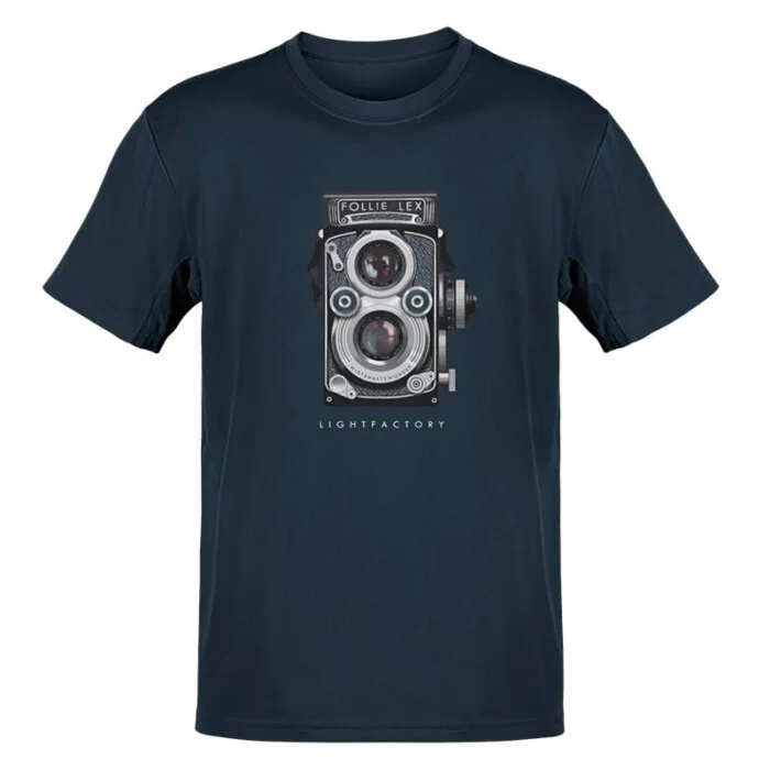T-Shirt Heren Folierex camera Lichtstadkunst