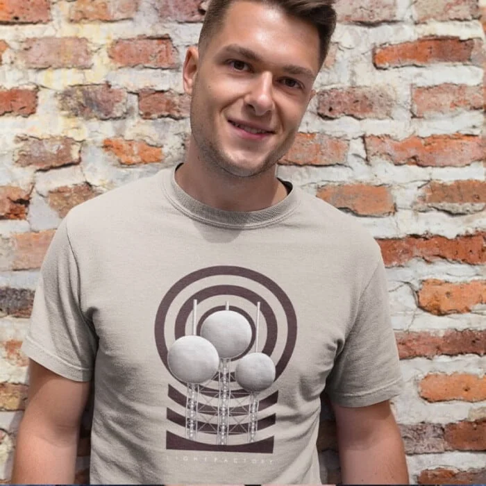 T-Shirt Heren Waterbollen Eindhoven Lichtstadkunst