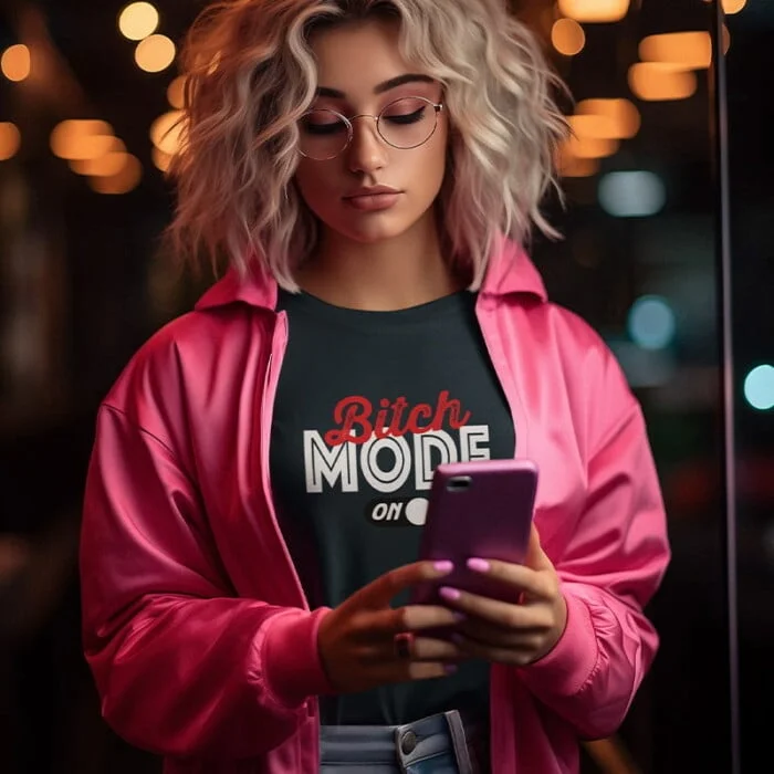 T-shirt Dames Bitch Mode On