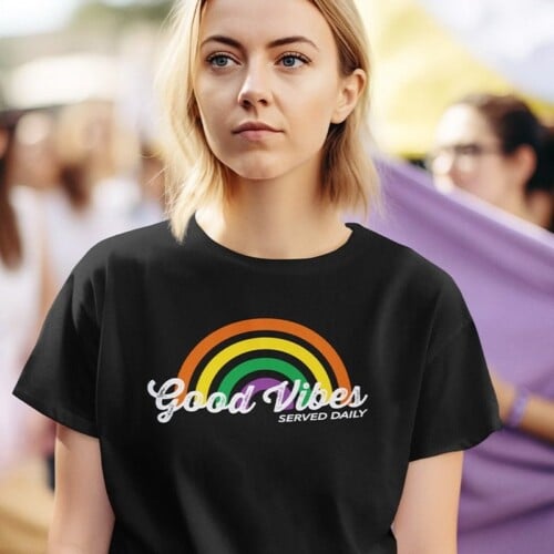 T-shirt Dames Good Vibes