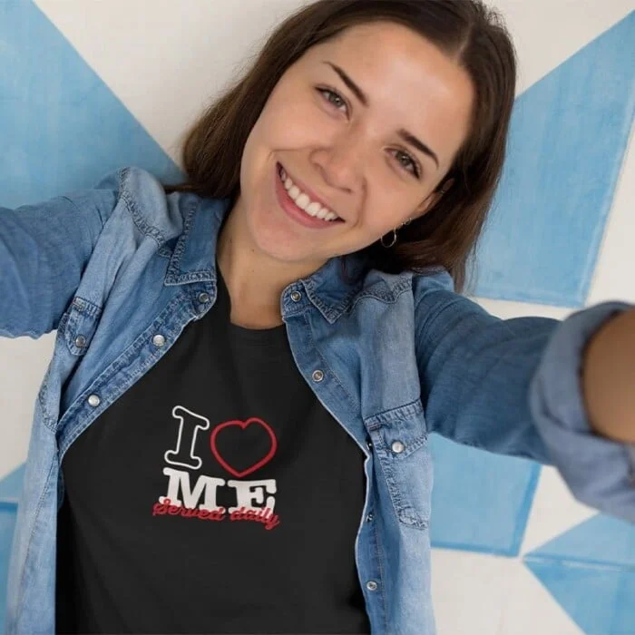 T-shirt Dames I Love Me Served Daily