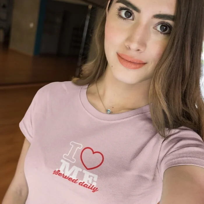 T-shirt Dames I Love Me Served Daily