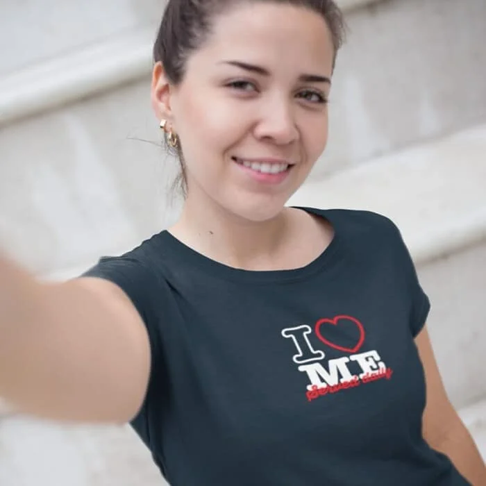 T-shirt Dames I Love Me Served Daily