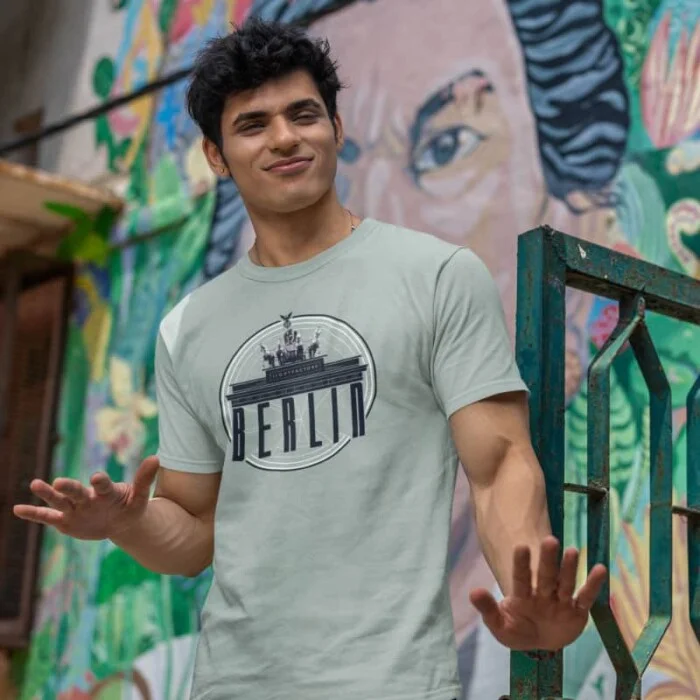 T-Shirt Heren Berlin Lichtstadkunst