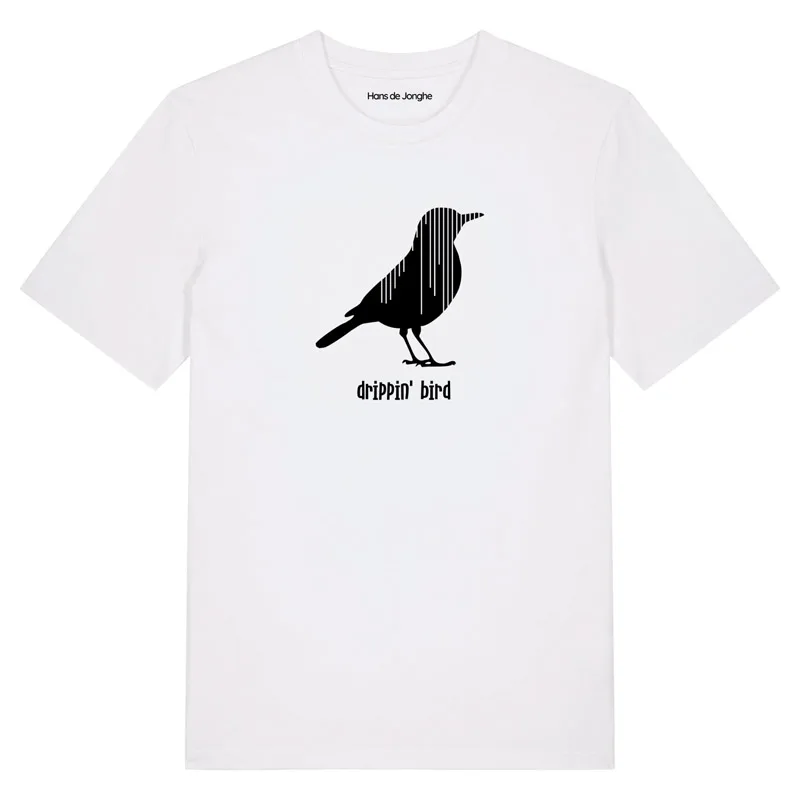 T-Shirt Heren Dripping bird by Hans de Jonghe